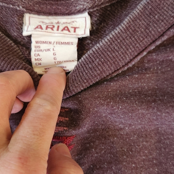 Ariat Women's Larson Embroidered Sweatshirt, Large - Picture 7 of 11